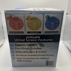 Utilitybilt Urinal Screens Deodorizer 24 Pack. Odor Protection For 30 Days/ 5000