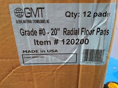 New 1 Case Of GMT 20″ Radial Steel Wool Floor Pads – Grade 0, 12 Pads/Case