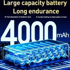 Cordless 9-in-1 Handheld Vacuum Cleaner 4000mAh Rechargeable, 2 Power Settings