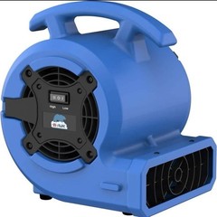 B-Air 1/8 HP Air Mover Carpet Dryer Floor Blower Fan for Home Use in Blue