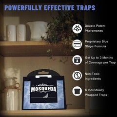 6 packs Pantry Moth Traps – Professional Sticky Glue Catchers with Pheromones