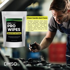 Prosolve Pro Wipes | Industrial Waterless Hand Wipes| 2 Bag (60 count each)