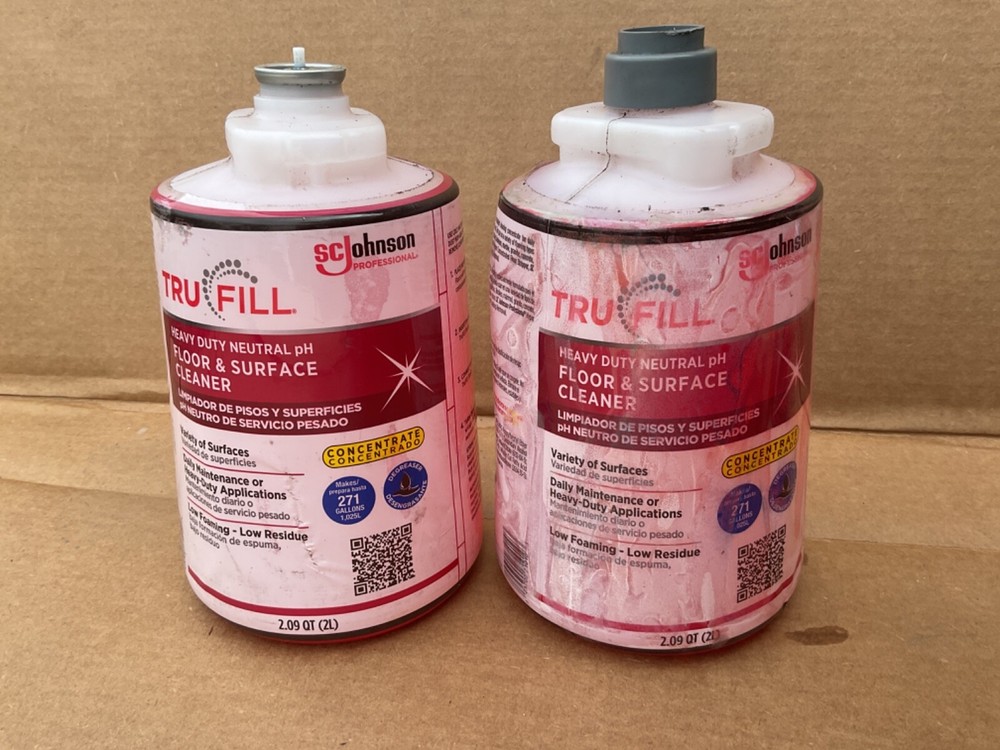 SC Johnson Professional TruFill Heavy Duty Neutral Floor Cleaner 2 cartridges