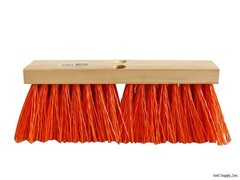 16″ Orange Street Broom – Head Only, Poly Bristles, Magnolia 1316-O