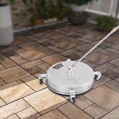 Stainless Steel Round Surface Cleaner with 2 Nozzles, 5000 PSI Power