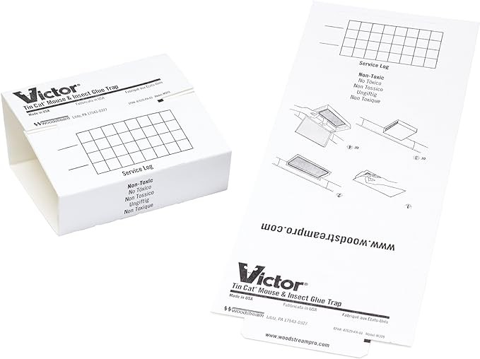 72 Victor Mouse Traps Glue Traps Sticky Trap GlueBoard – 72 Tin Cat Mouse Boards