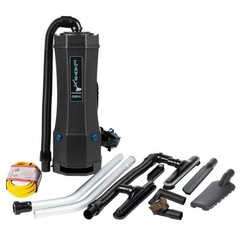 10 Qt Commercial Backpack Vacuum Cleaner Vac Powerful HEPA Filtration & Toolkit