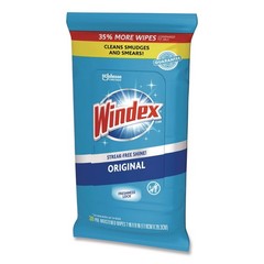 Windex 319251EA 7″ x 8″ Cloth Glass & Surface Wet Wipe – Unscented White New