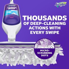 Swiffer PowerMop Multi-Surface Mop Kit for Floor 1 Kit, Purple and White