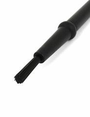 3PCS Black Plastic Round Handle Anti Static Dust Cleaning ESD Brush 20mm x 5mm
