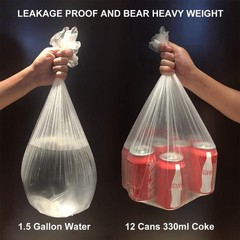 Small Trash Bags Kitchen Garbage Bags – 4 Gallon Clear Trash Bags Strong Wast…
