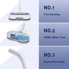 Floor Scrubber Cleaner Machine Commercial Hard Polisher Compact Electric Mop New