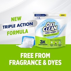 OxiClean Triple Action Free Versatile Stain Remover 64 Ounce (Pack of 1)