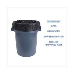 Boardwalk 385814K 38″ x 58″ 60 gal High-Density Can Liners – Black (200/CT) New