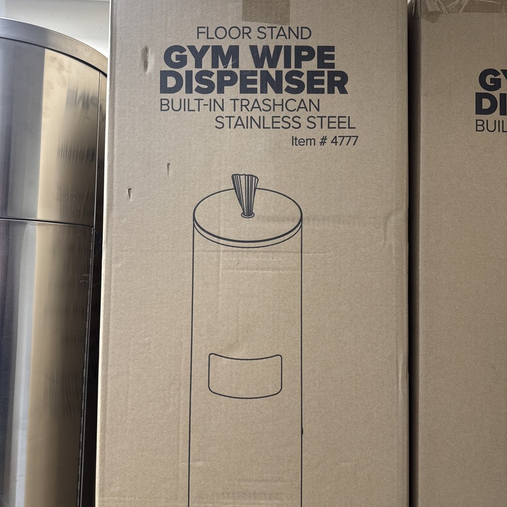 Alpine Stainless Steel Disinfecting Wipes Dispenser Floor Stand – Large Capacity