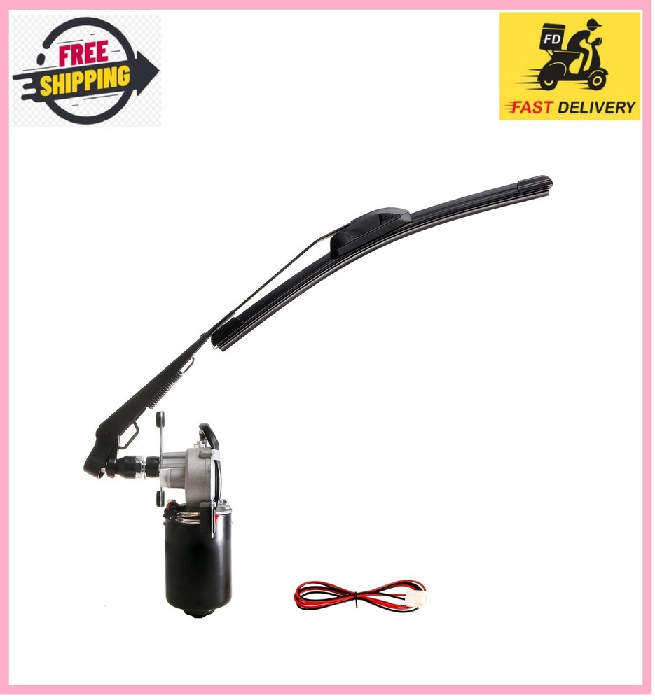 Universal 12V Electric UTV Windshield Wiper Motor Kit Fits Polaris Ranger RZR