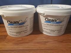 Lot of 2 Wexford Labs CleanCide Disinfectant Germicida Wipes 800 TOTAL