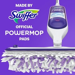 Swiffer PowerMop Multi-Surface Mopping Pad Refills, 11 Count, White/Purple