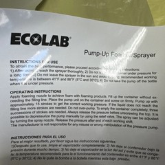 LOT OF 10 ECOLAB 92652602 Ecolab Pump-Up Foamer / Sprayer Capacity: 32 oz