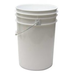 Manufacturer Varies Pail, 6.0 gal., Open Head, White ROP2160W-M Manufacturer