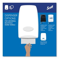 Scott 01804 9.2 in. x 9.4 in. Essential Multi-Fold Towels – White (4000/CT) New