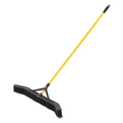 Rubbermaid Commercial 2018728 36″ PP Push-to-Center Broom – Yellow/Black New