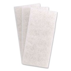 Boardwalk Fine Grade Utility Pad, 4.62 x 10, White, 10/Carton