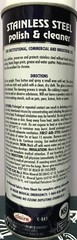 NEW Claire C-841 Oil Based Stainless Steel Polish & Cleaner Spray 15oz Can USA