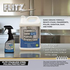 FLITZ Stainless Steel Polish & Protectant 16oz/473ml Spray Bottle (SEE VIDEO)