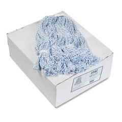 Boardwalk 542CT Mop Head, Rayon/Polyester, Medium, White/Blue