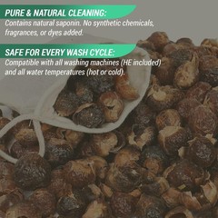 Cure Wid Pure Cure Pure Organic Soap Nuts Deseeded 1Lb/450G 1 Wash Bag Approx