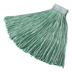 Rubbermaid Commercial Fgf13700gr00 5 In String Wet Mop, 28 Oz Dry Wt, Clamp On
