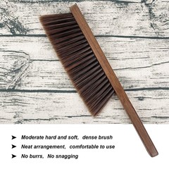 Hand Broom Cleaning Brushes-Soft Bristles Dusting Brush for Black