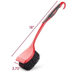 Red & Black Libman High Power Scrub Brush Long 3.75″