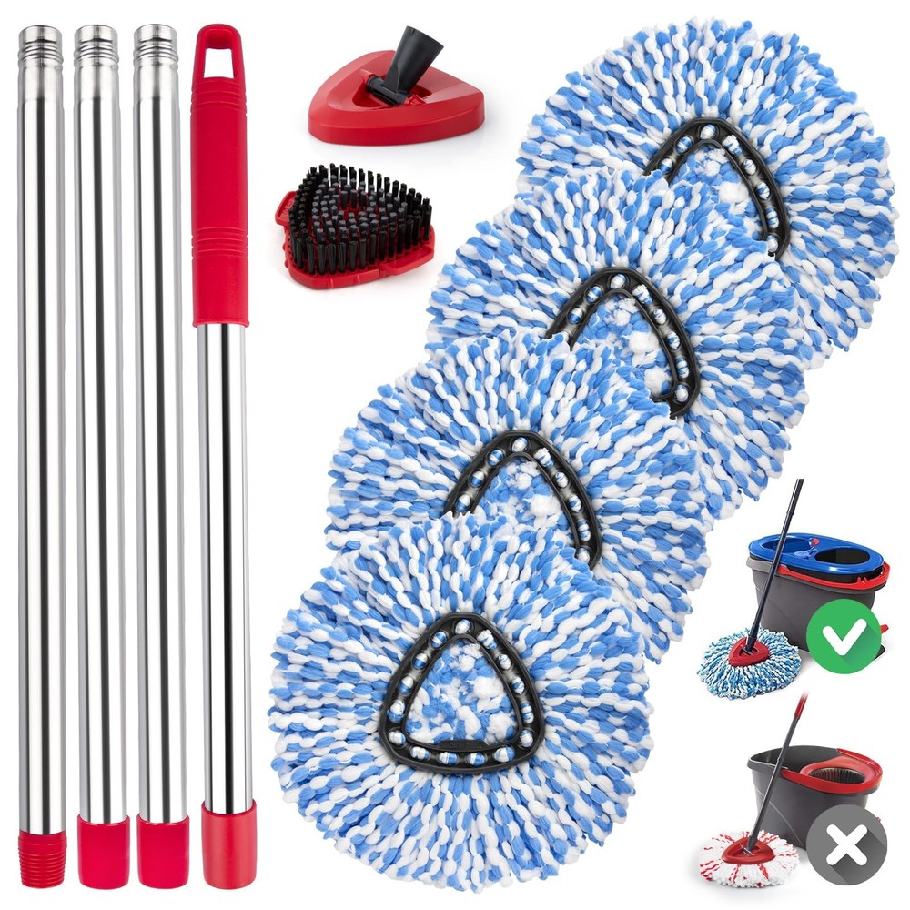 Spin Mop 4+3 Set(2 Tanks System), Set((2 System))