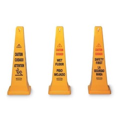 Rubbermaid Commercial Fg627600yel Safety Cone, 36 In H, 12 1/4 In W, Hdpe,
