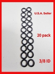3/8 O Rings Black POWER PRO NATION for Pressure Cleaning Soft Washing PACK OF 20