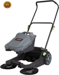 VEVOR Push Floor Sweeper 25.6″ Manual Cleaner Yard Garage Patio