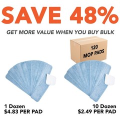 Arkwright Llc Arkwright Spray Mop Replacement Pads – Pack Of 12 Bulk Microfiber