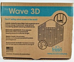 10 The Wave 3D Air Freshener & Urinal Deodorizer Purple Fresh Products