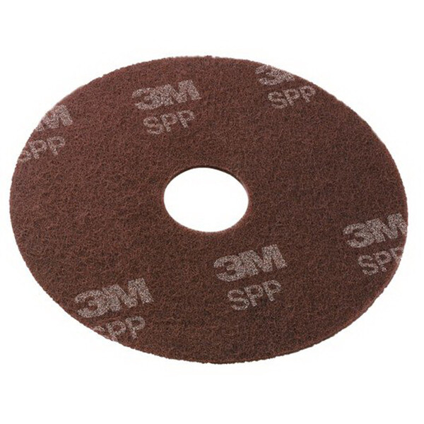 3M 20″ Scotch-Brite Brown Surface Preparation Pad , 3″ W x 0.3″ Thick | 10/Case