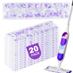 20 Count Power Mop Pads Refills for Swiffer PowerMop Multi-Surface Purple
