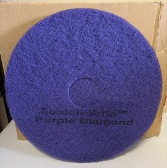 3m Scotch-Brite Purple Diamond 16” Round Floor Pad Plus 08743 – 5-Pack