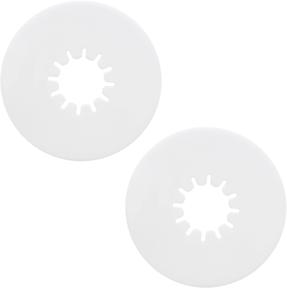5th Wheel Lube Plate 10″ White (2-Pack) – Heavy Duty Polyethylene Pads