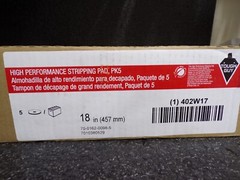 5PK TOUGH GUY Stripping Pad 402W17 Stripping, Blk, 18 in Dia, Nylon/Polyester(G)