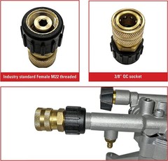 Simpson Genuine OEM Coupler 3/8″(F) x M22(F)14mm Twist – 7200068