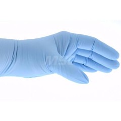 PRO-SAFE 5 mil Blue Lightly Powdered Nitrile Gloves, Box of 100 (Size Medium)