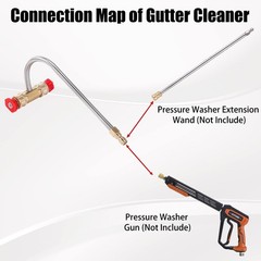 FIXFANS Pressure Washer 4 inches (W) x 9 (L) x 5 (H), Red,White