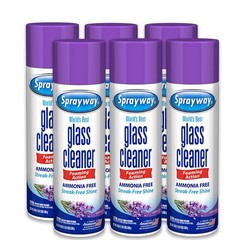 Sprayway Glass Cleaner Lavender Scent Foaming 19 Ounce (Pack of 1), Purple