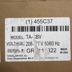 EXCEL ThinAir Automatic Hand Dryer ADA Stainless Steel TA-SBV-208-277V
